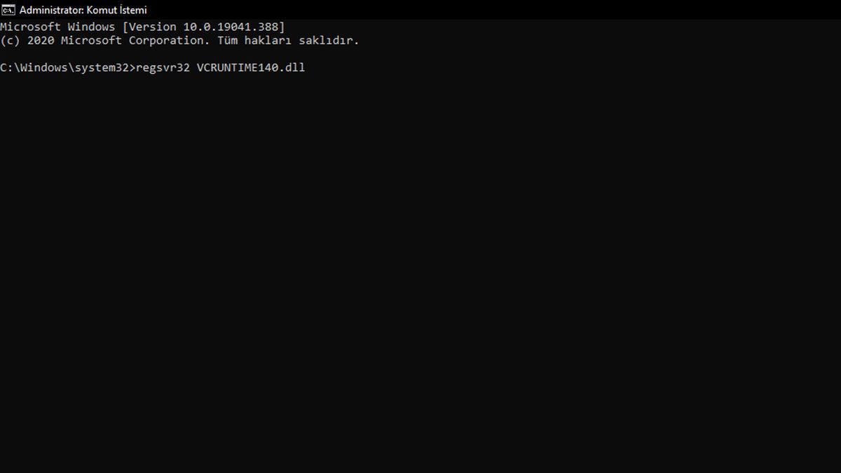 vcruntime140.dll Hatası Nasıl Çözülür?