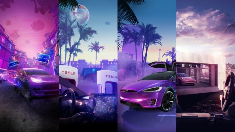 Tesla, Tüm Akıllı Telefonlarla Uyumlu 4 Yeni Duvar Kağıdı Yayınladı
