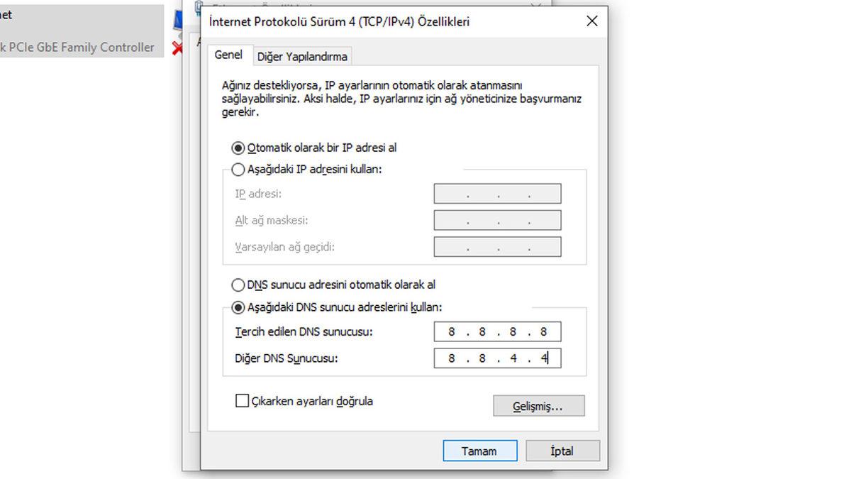 DNS Adresi Bulunamadı Hatası Nasıl Çözülür?