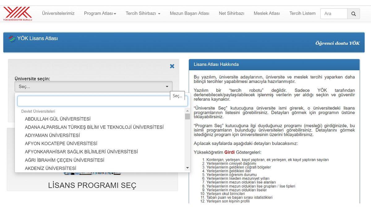 Üniversite Tercihi İçin Size Yardımcı Olacak ’YÖK Atlas Tercih Robotu’ Nedir, Nasıl Kullanılır?