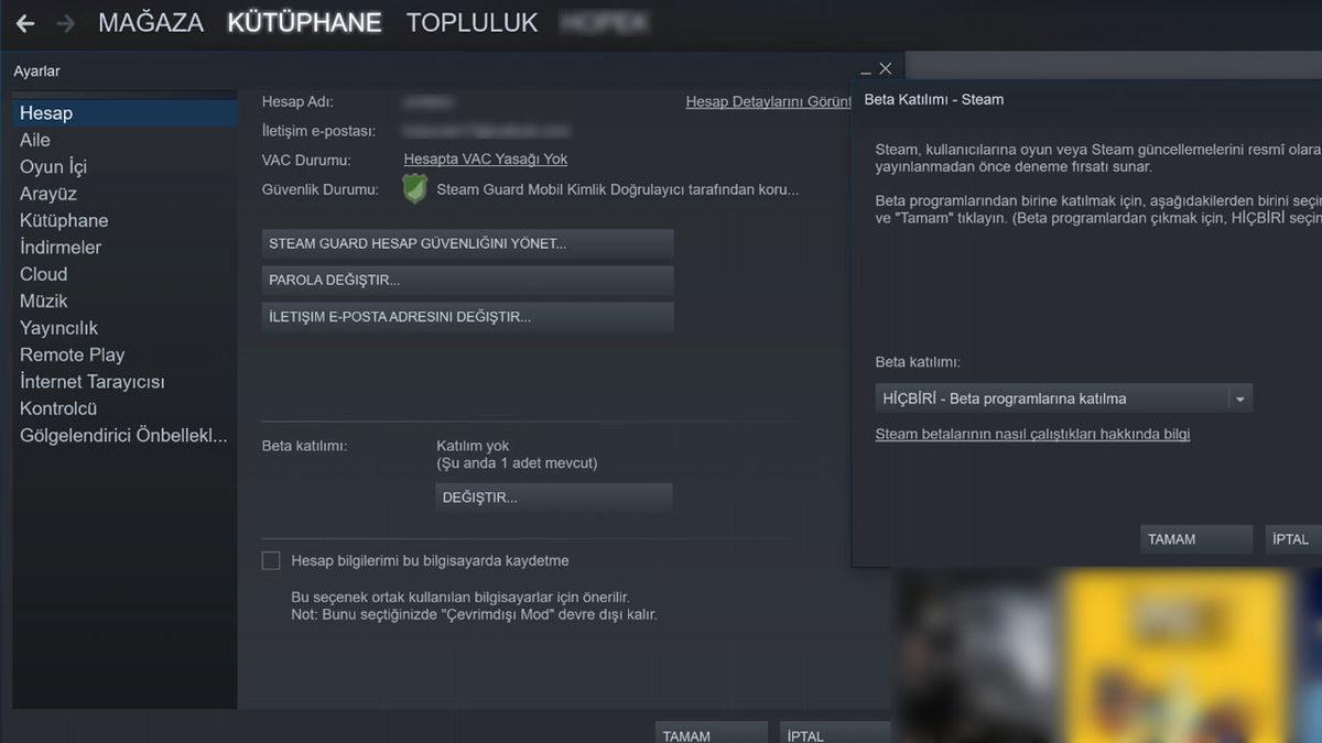 Steam, Yeni Kütüphaneyi Beğenmeyenler İçin Eskisine Dönme Seçeneği Ekledi