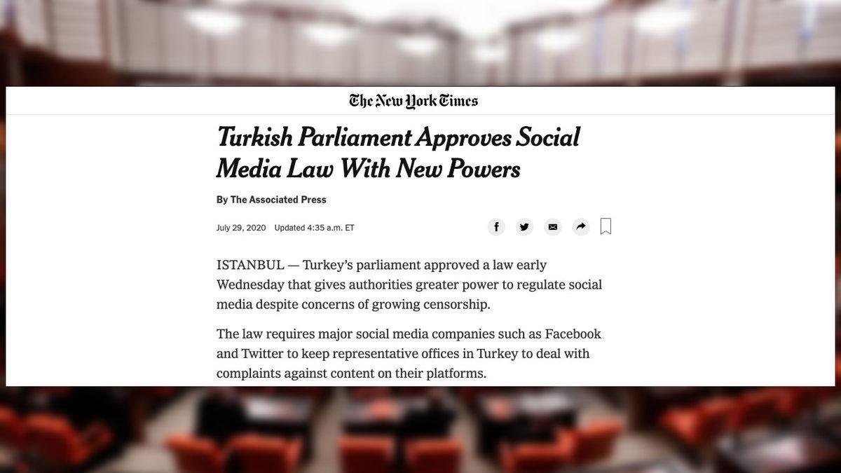 Dünya Basını, Türkiye’nin Sosyal Medya Yasasını Nasıl Karşıladı?