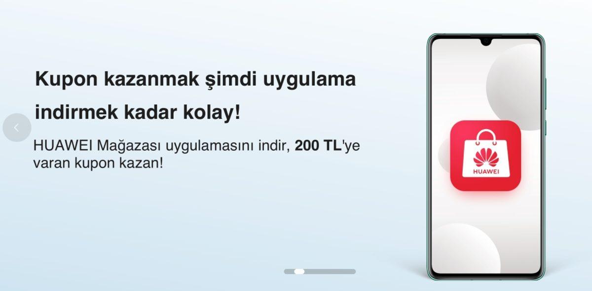 Huawei, Mobil Uygulamayı İndiren Herkese 200 TL İndirim Kuponu Veriyor