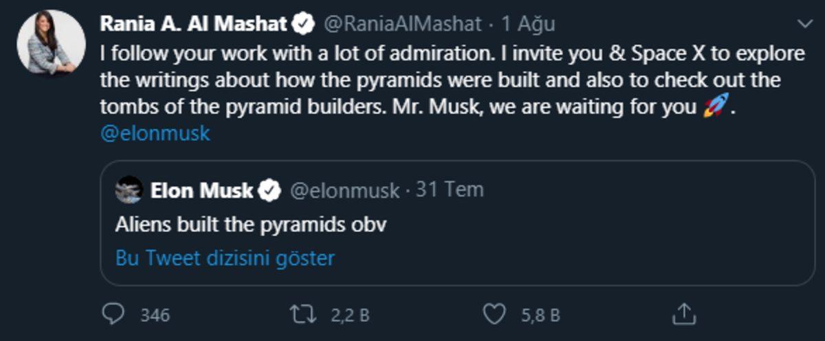 Mısırlı Bir Bakan, Piramitleri Uzaylıların İnşa Ettiğini Söyleyen Elon Musk’ı Ülkeye Davet Etti