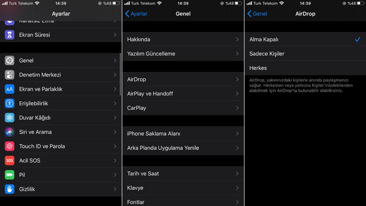 iPhone’daki AirDrop Özelliğini Daha Güvenli Hale Getirecek 2 Yöntem