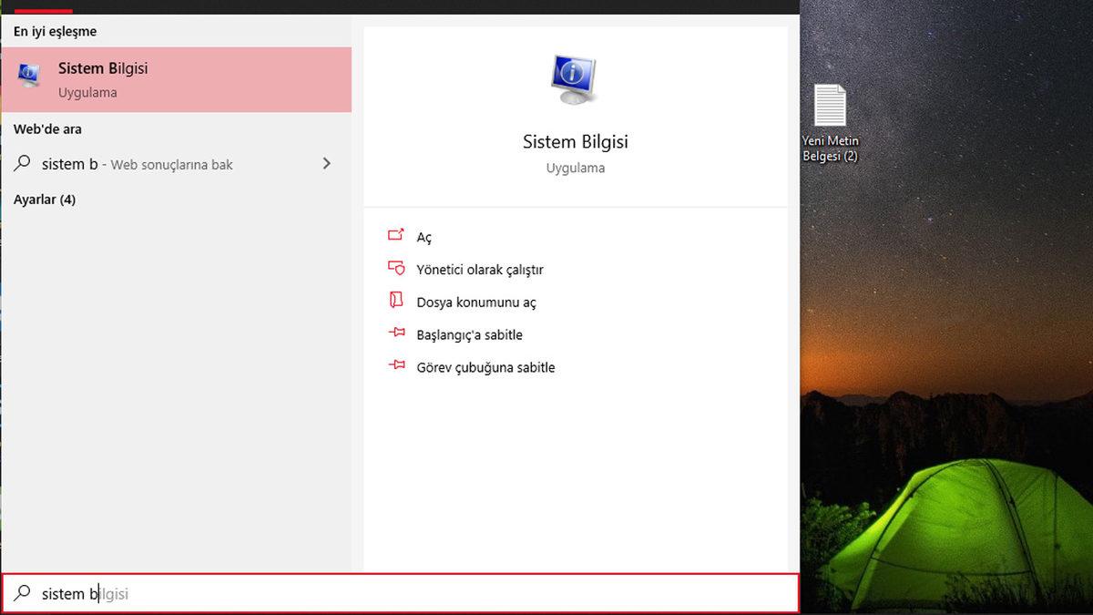 Saniyeler İçinde Bilgisayar Özelliklerine Nasıl Bakılır?