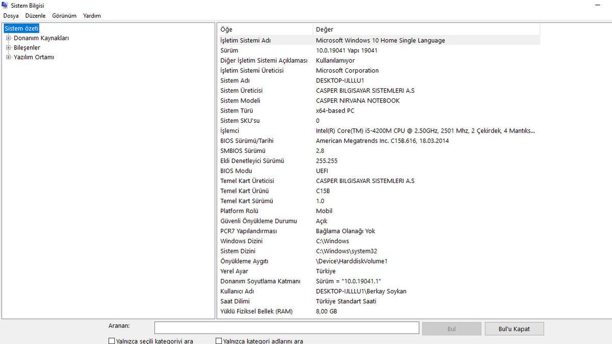 Saniyeler İçinde Bilgisayar Özelliklerine Nasıl Bakılır?
