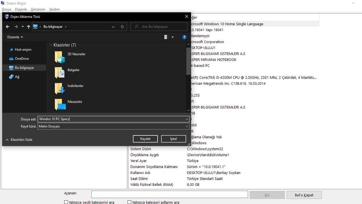Saniyeler İçinde Bilgisayar Özelliklerine Nasıl Bakılır?