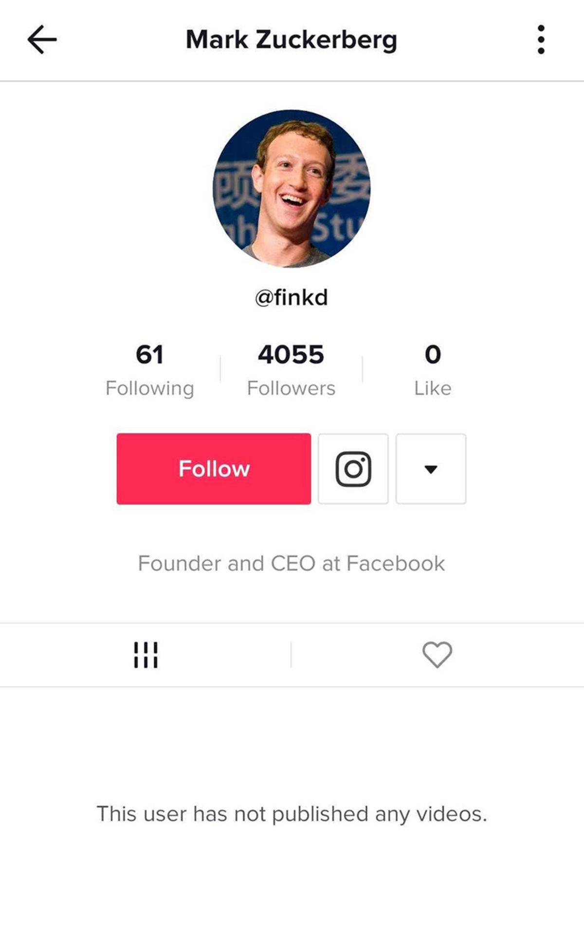 Bu TikTok Hesabının Mark Zuckerberg’e Ait Olduğu Söyleniyor