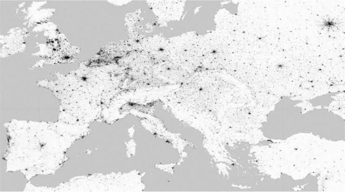 İnsanların Yaşadıkları Yerleri Daha Ayrıntılı Gösteren Yeni Bir Harita Yayınlandı