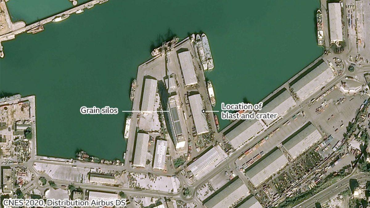 Beyrut’taki Patlama Öncesi ve Sonrasının Uydu Görüntüleri Yayınlandı