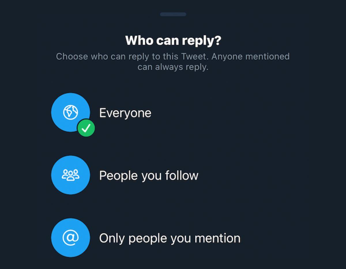 Tweetlere Cevap Verebilecek Kişileri Belirleyebileceğiniz Özellik, iOS İçin Yayınlandı