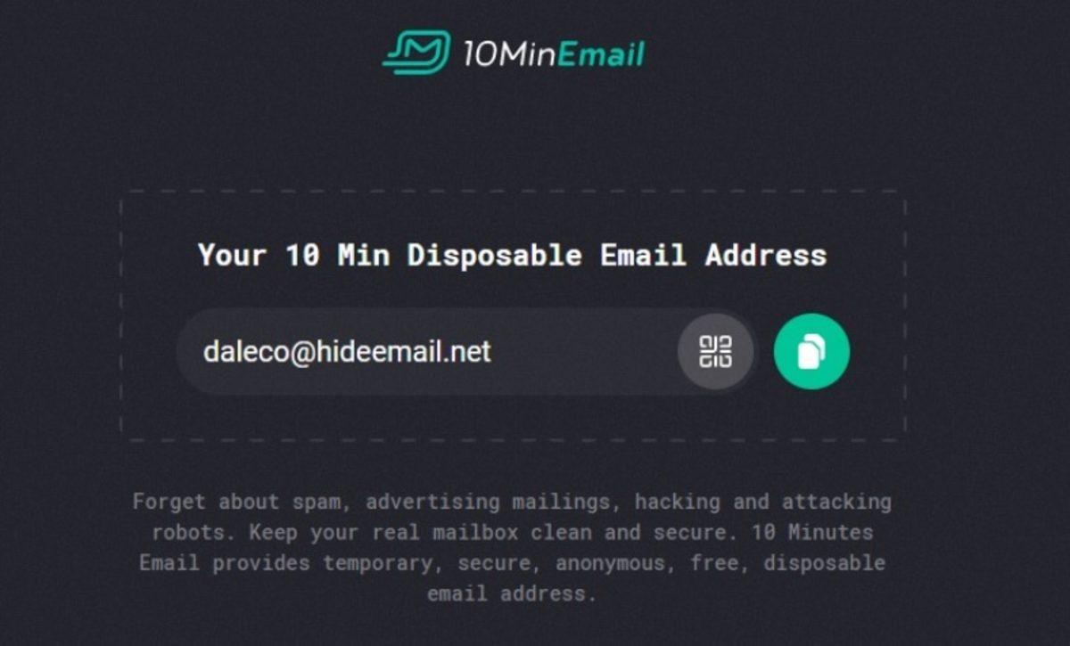 10 Dakika Sonra Silinen E-Posta Adresi Veren Site: 10 Minute Mail