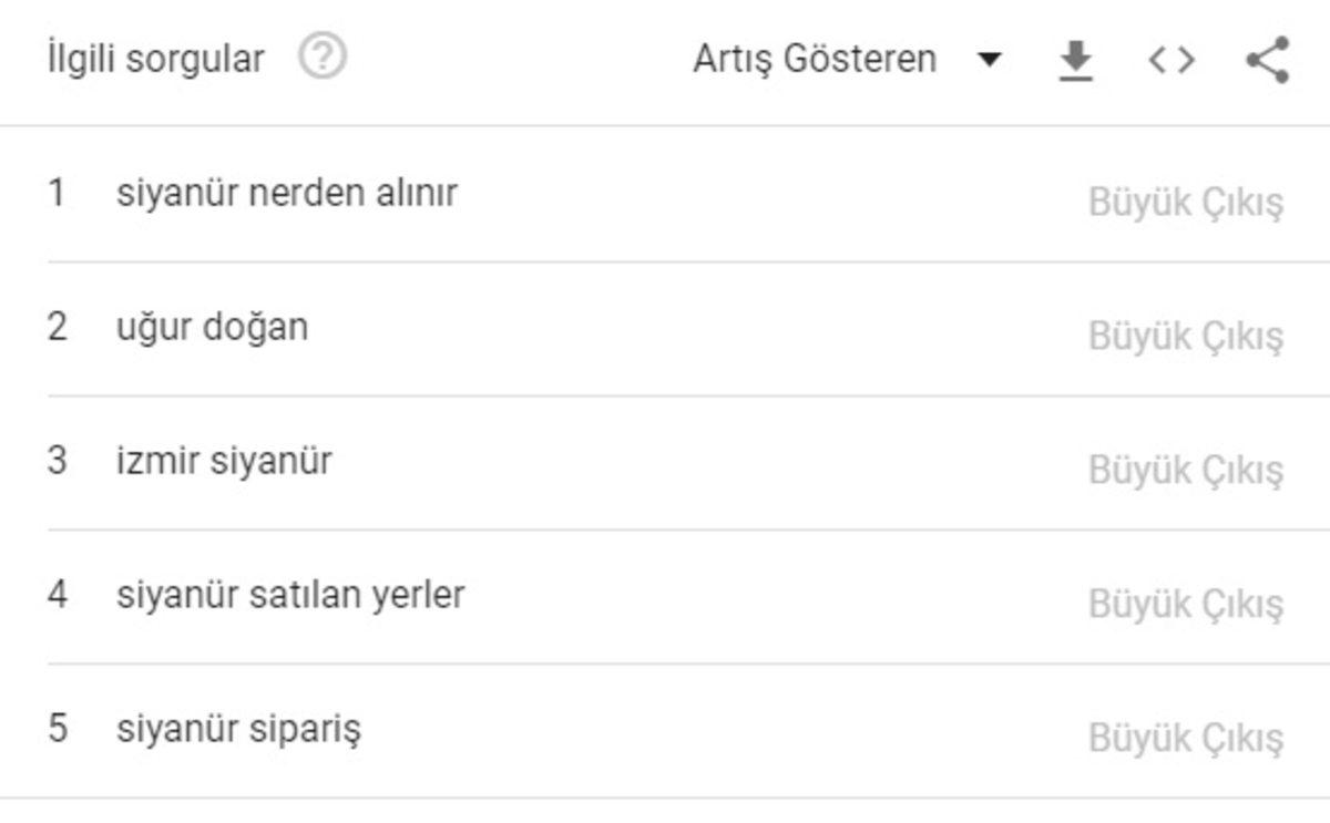 Google’daki Endişe Verici Arama Sonuçları: Siyanür Kelimesini En Çok Hangi İl Aradı?