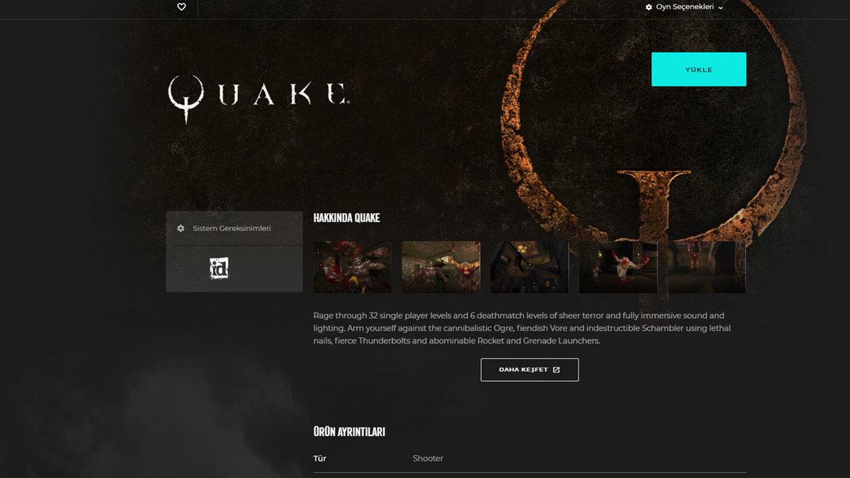 Quake, QuakeCon 2020’ye Özel Tamamen Ücretsiz Oldu