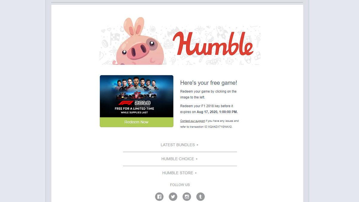 F1 2018, Humble Bundle’da Tamamen Ücretsiz Oldu