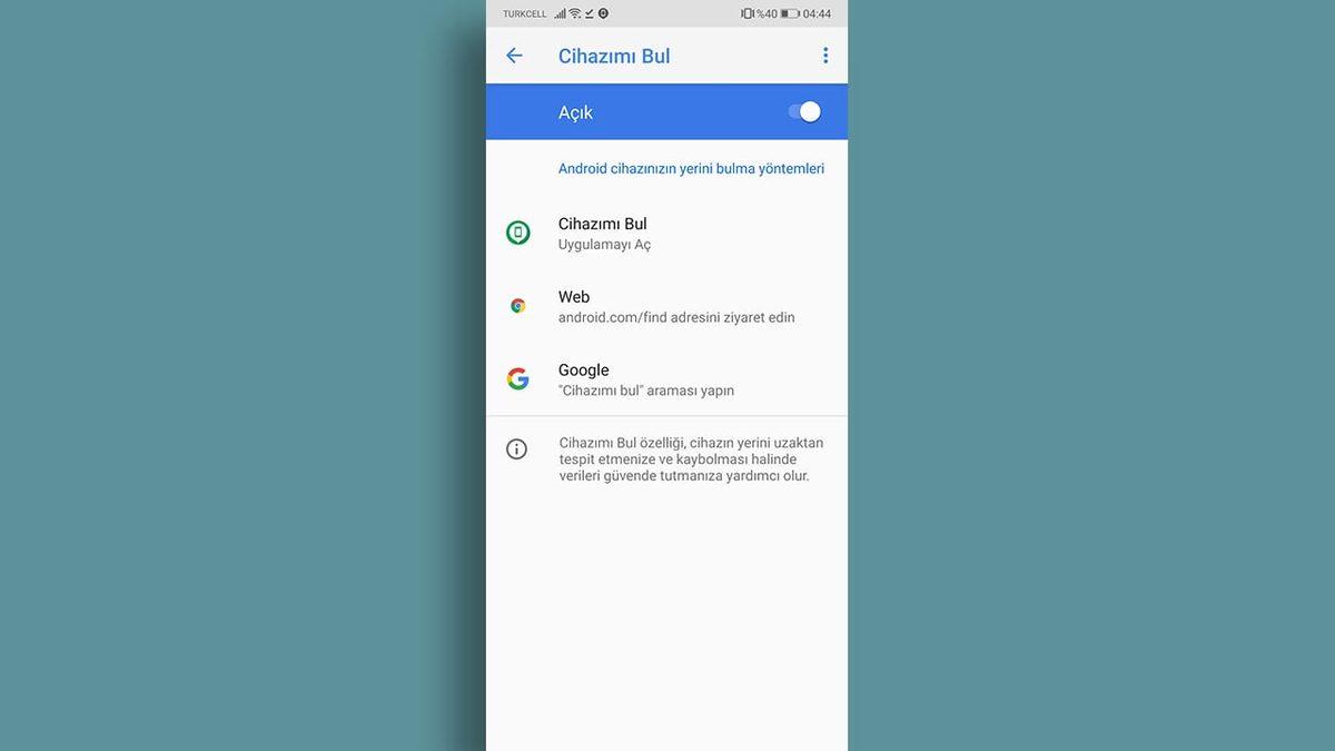 Android Cihaz Yöneticisi ile Kayıp Telefon Nasıl Bulunur?