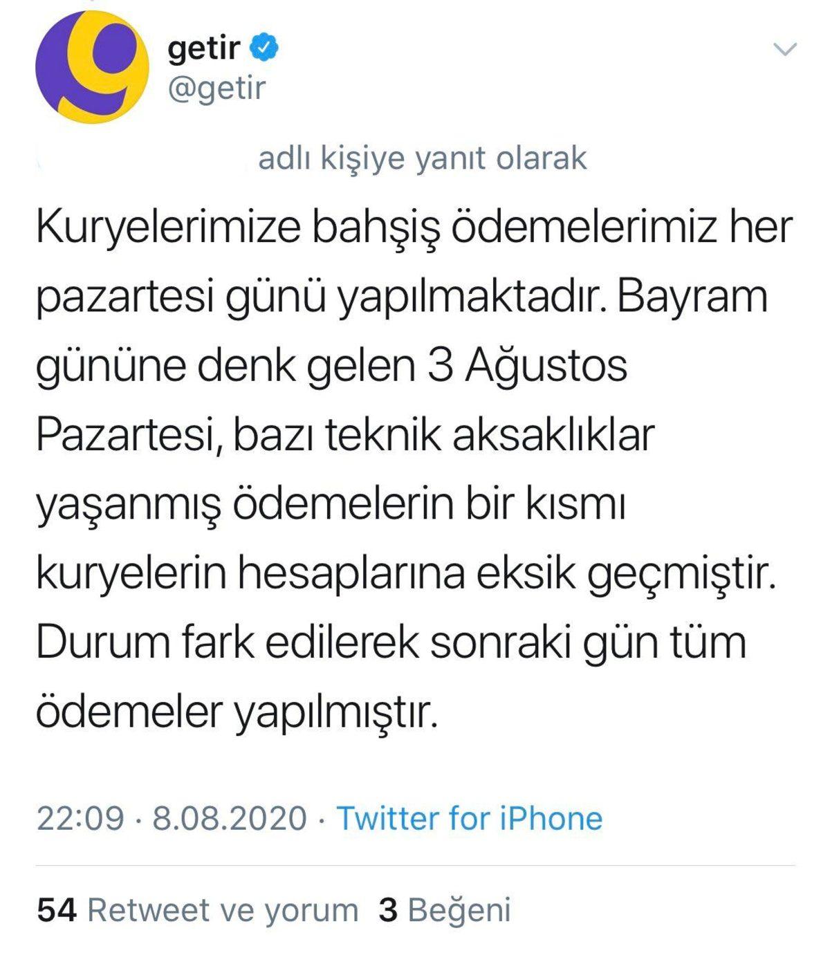 Bir Getir Kuryesi, Kuryelere Verilen Bahşişlerin Yatırılmadığını İddia Etti