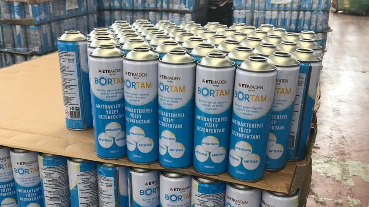 Yüzey Dezenfektasyonu Sağlayacak Bor Katkılı BORTAM, Seri Üretime Geçti