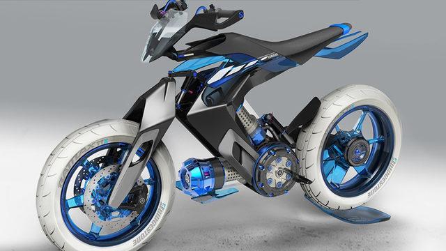 Yamaha, Zinciri Olmayan ve ’Su’dan Destek Alan Bir Motosiklet Üzerinde Çalışıyor