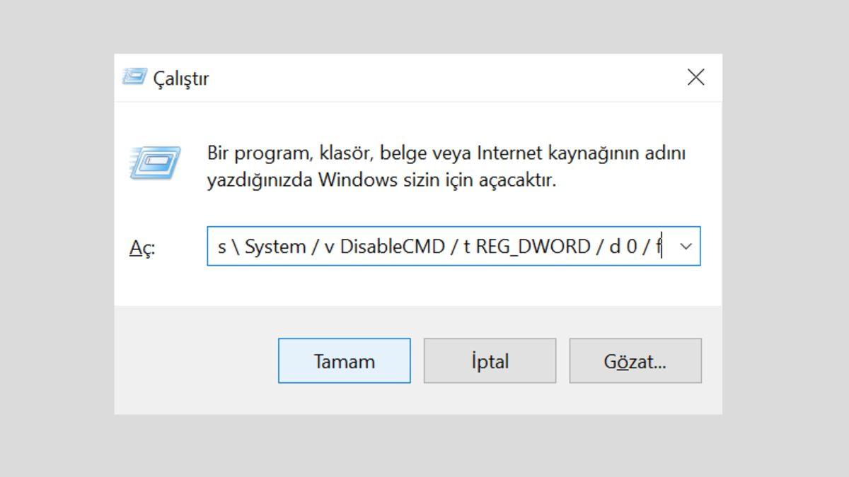 ’Komut İstemi Yöneticiniz Tarafından Devre Dışı Bırakılmış’ Hatası Nasıl Çözülür?