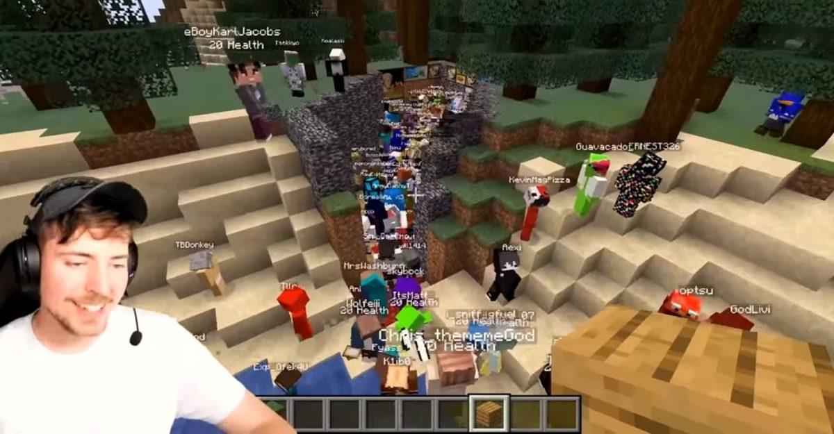 YouTuber MrBeast, 10 Bin Hayranıyla Minecraft Sunucularına Baskın Yaptı
