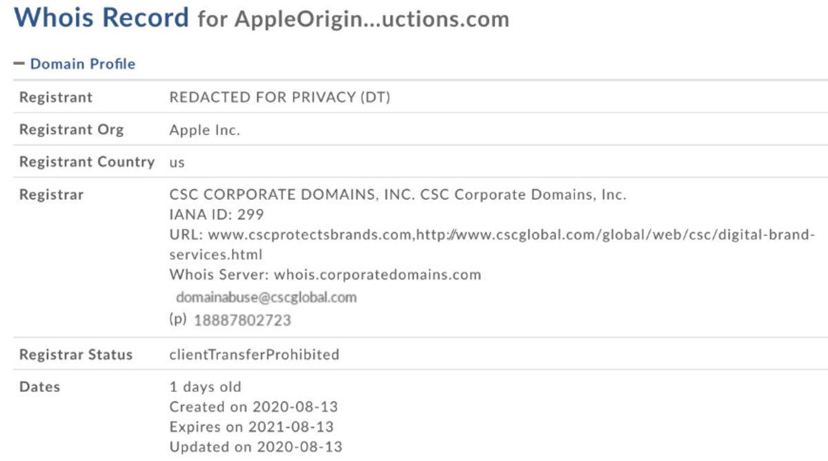 Apple, Henüz İşlevi Olmayan İlginç Bir Alan Adını Satın Aldı