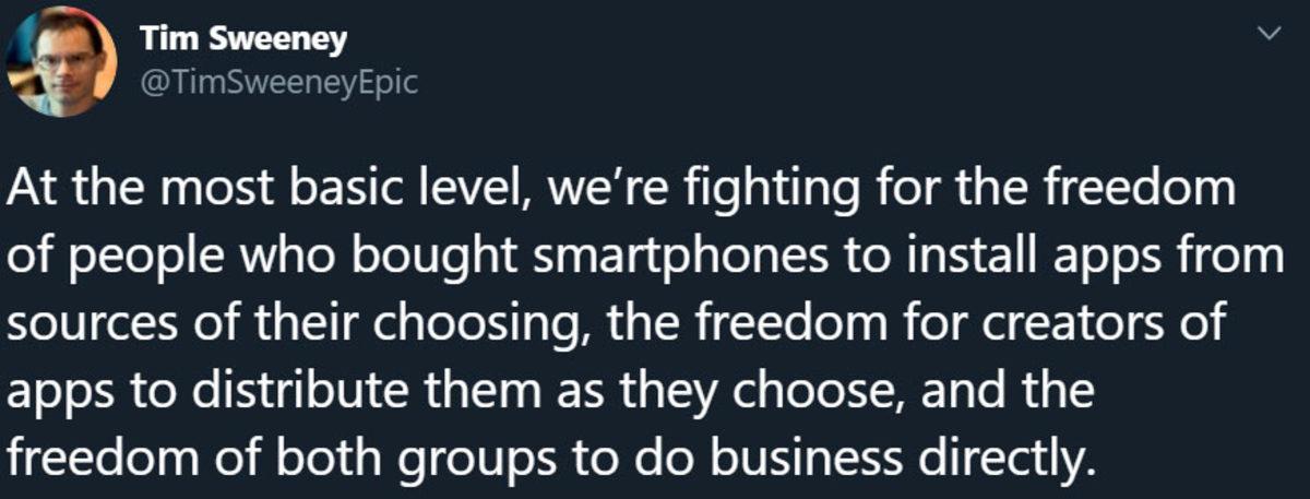 Epic Games CEO’su, Apple ile Fortnite Arasındaki Savaş Hakkında Açıklama Yaptı