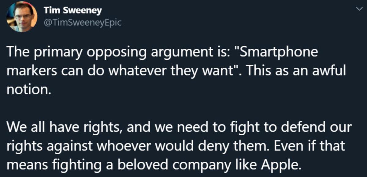 Epic Games CEO’su, Apple ile Fortnite Arasındaki Savaş Hakkında Açıklama Yaptı