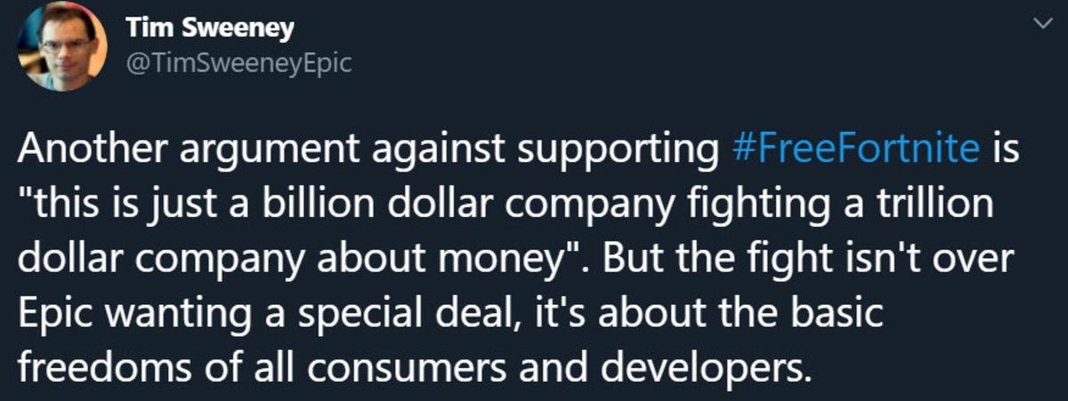 Epic Games CEO’su, Apple ile Fortnite Arasındaki Savaş Hakkında Açıklama Yaptı