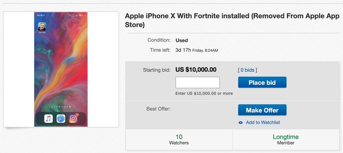 eBay’de İnanılmaz Paralara Fortnite Yüklü iPhone’lar Satılmaya Başlandı