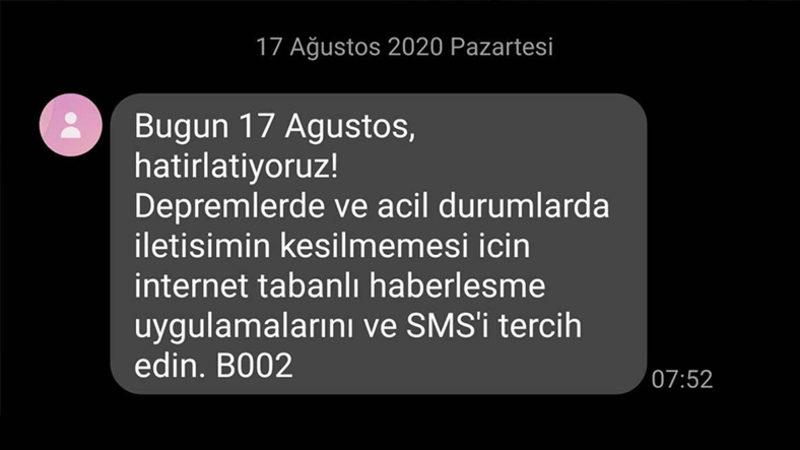 AFAD’dan Gün Boyu Gelen SMS’lerin Sırrı Açığa Çıktı