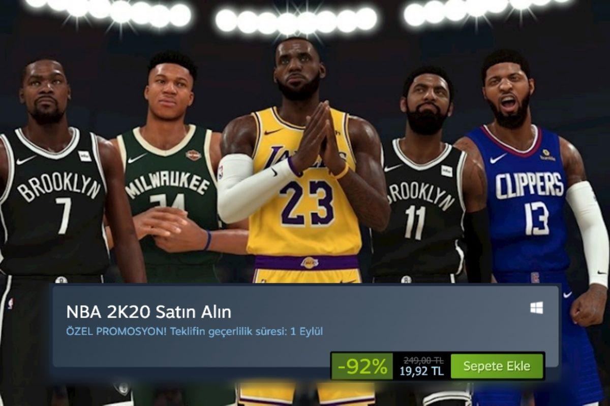NBA 2K20’nin Steam Fiyatında Müthiş İndirim: 249 TL’den 19,92 TL’ye Düştü