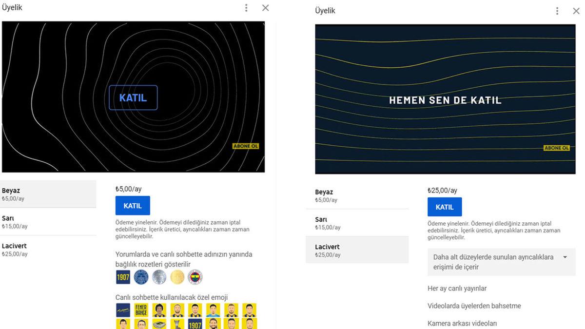 Fenerbahçe, YouTube’da Abonelerine Ayrıcalık Kazandıran ’Katıl’ Butonunu Aktif Etti