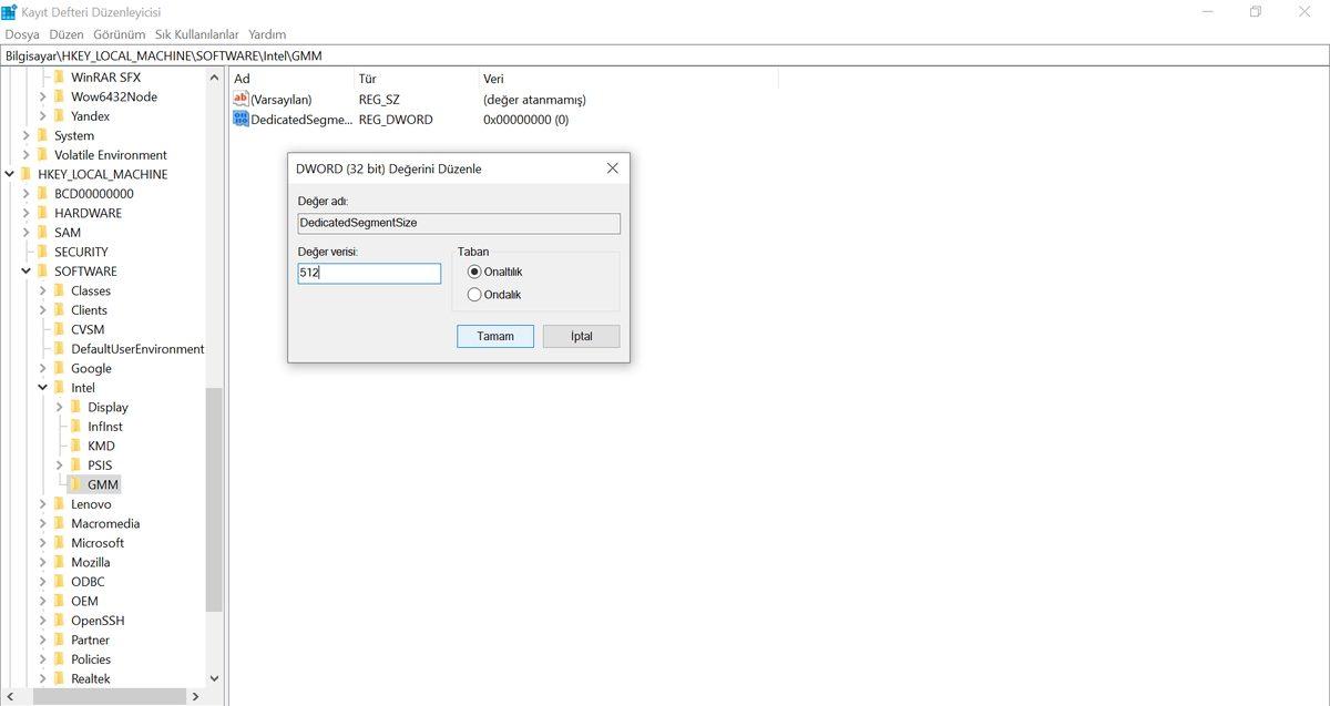 VRAM Nedir, Windows 10’da Video RAM Nasıl Yükseltilir?