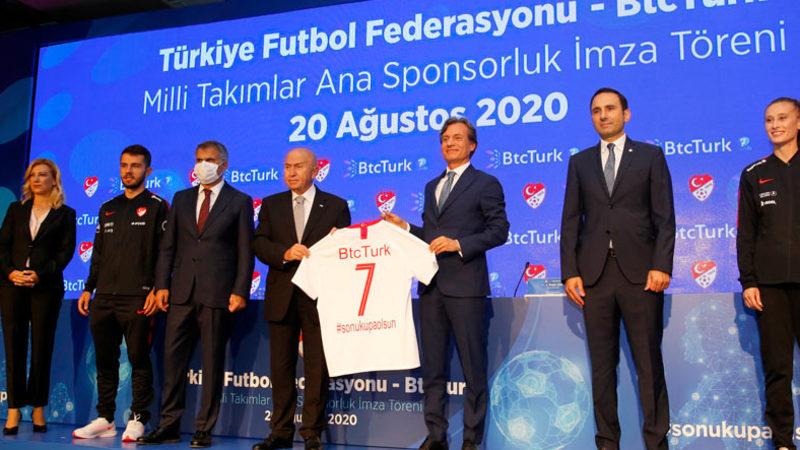 BtcTurk, Milli Futbol Takımlarının Ana Sponsoru Oldu