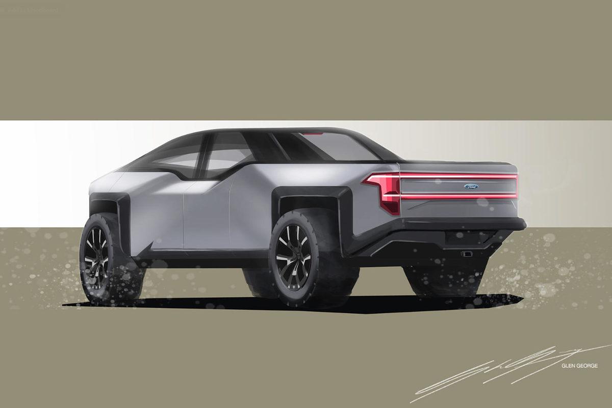 Bir Tasarımcı, Ford İçin Tesla Cybertruck’a Rakip Bir Elektrikli Kamyonet Tasarladı