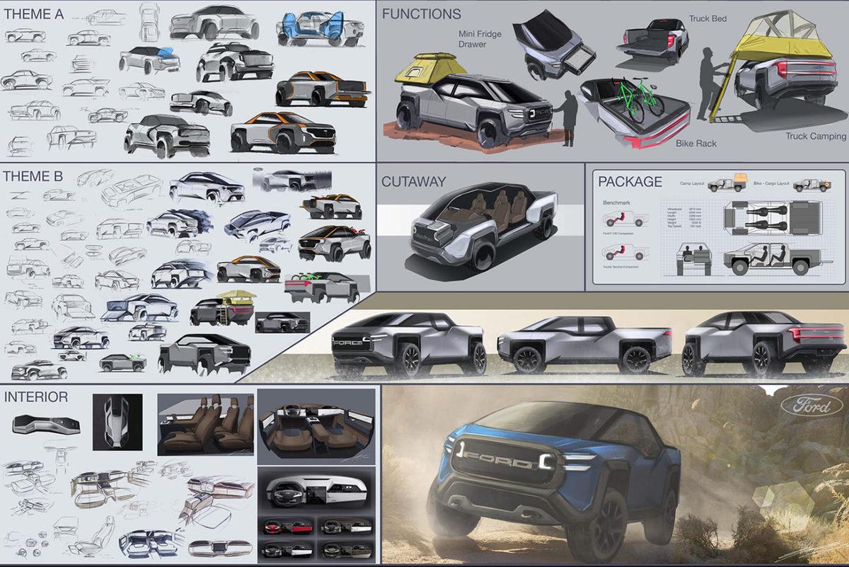 Bir Tasarımcı, Ford İçin Tesla Cybertruck’a Rakip Bir Elektrikli Kamyonet Tasarladı