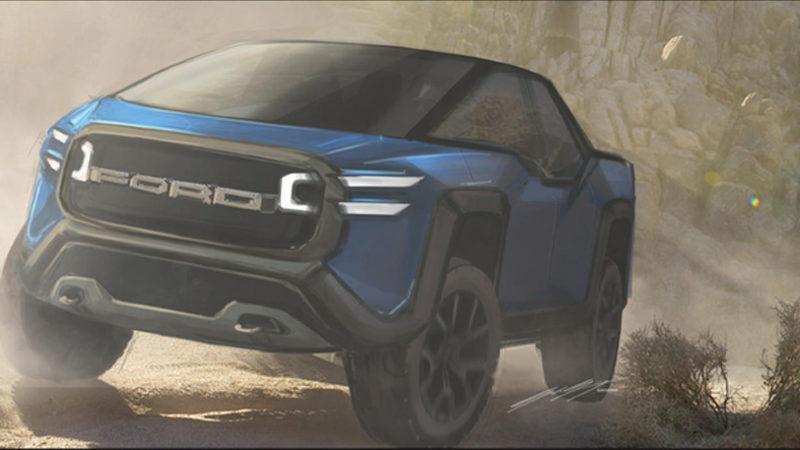 Bir Tasarımcı, Ford İçin Tesla Cybertruck’a Rakip Bir Elektrikli Kamyonet Tasarladı
