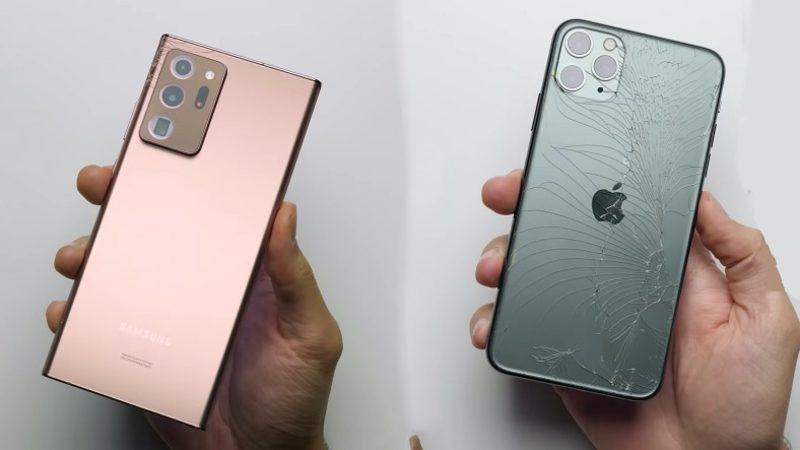 Samsung Galaxy Note 20 Ultra, Düşme Testinde iPhone 11 Pro Max’i Ezdi Geçti