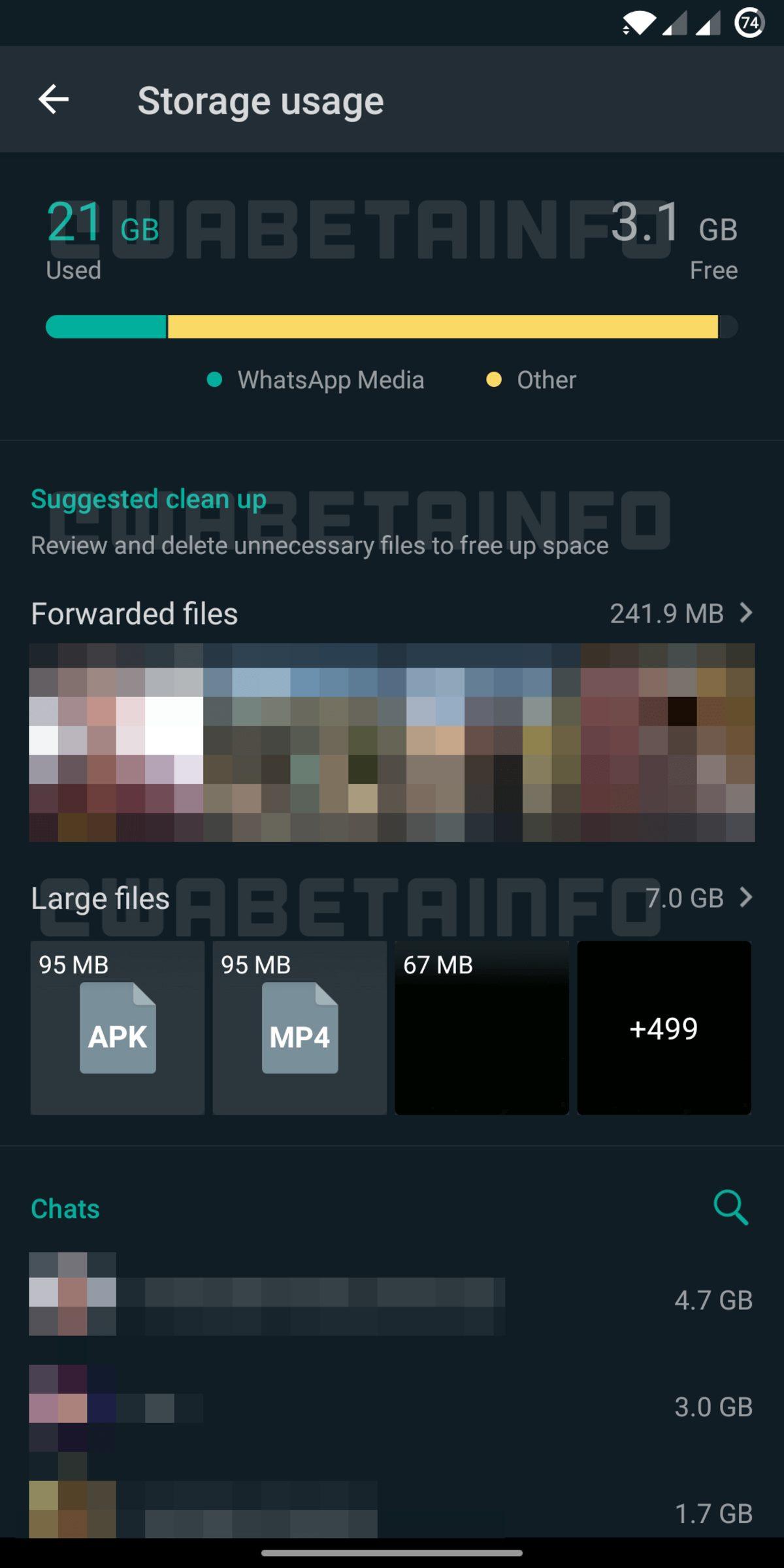 WhatsApp’a Depolama Alanı Yönetimiyle İlgili Yeni Bir Özellik Geliyor