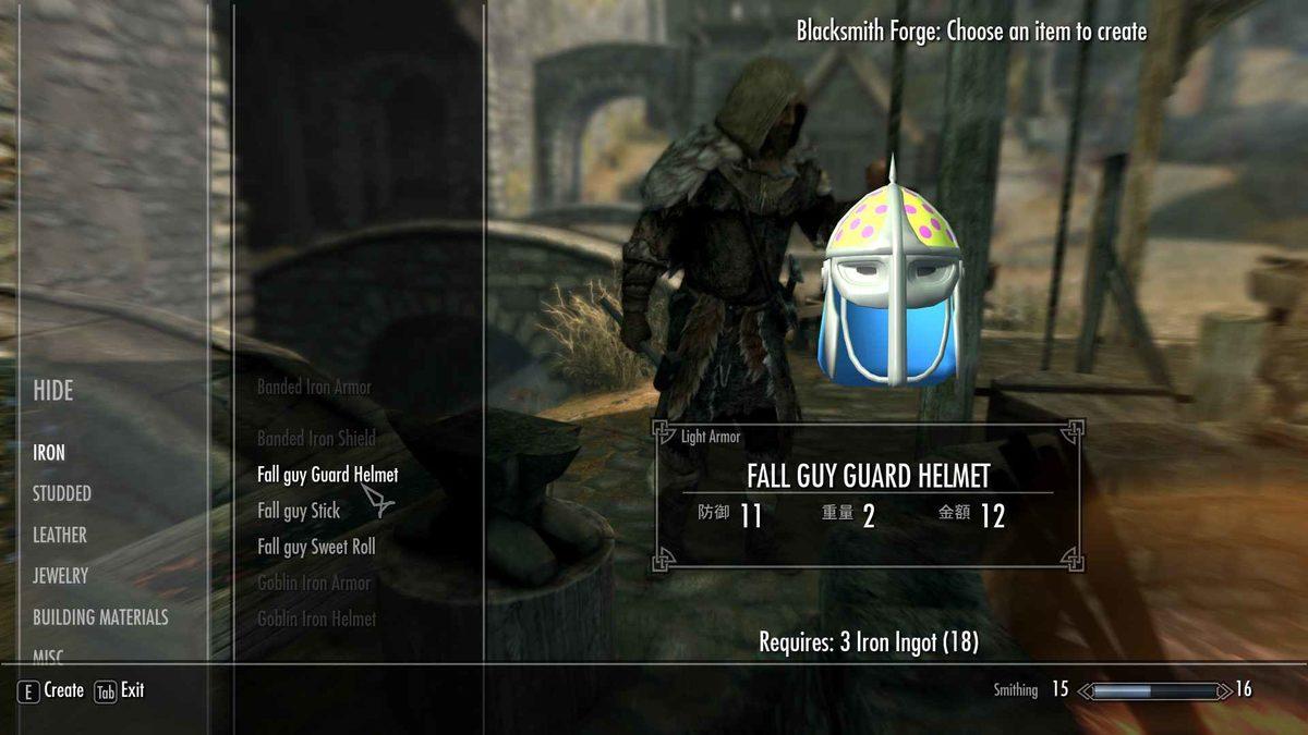 Skyrim ve Resident Evil 3 İçin Fall Guys Modları Yayınlandı (Fasulye İçerir)