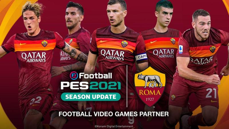Konami, AS Roma Ortaklığıyla eFootball PES 2021 İçin Tanıtım Videosu Yayınladı