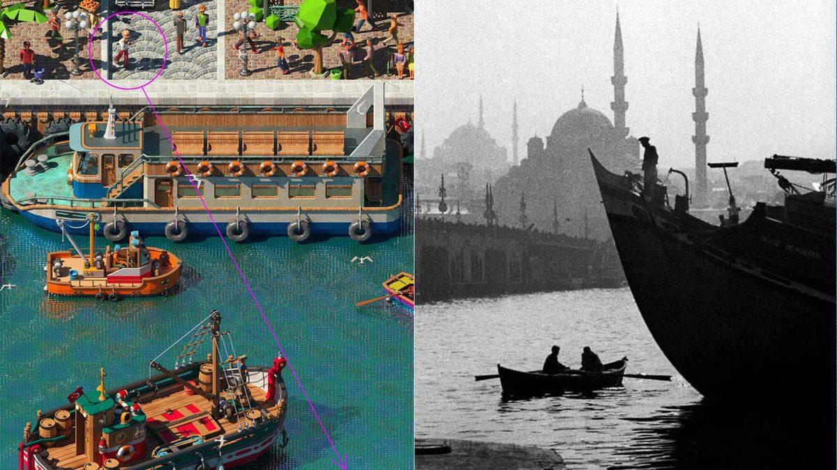 Bir Türk Sanatçının 8 Ayda Çizdiği Şahane Detaylara Sahip Havadan İstanbul Görüntüsü