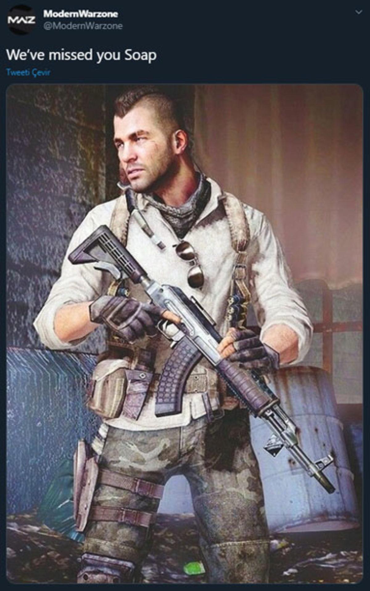 Call of Duty: Modern Warfare’e Gelecek Yeni Operatörün Soap Olduğu İddia Edildi