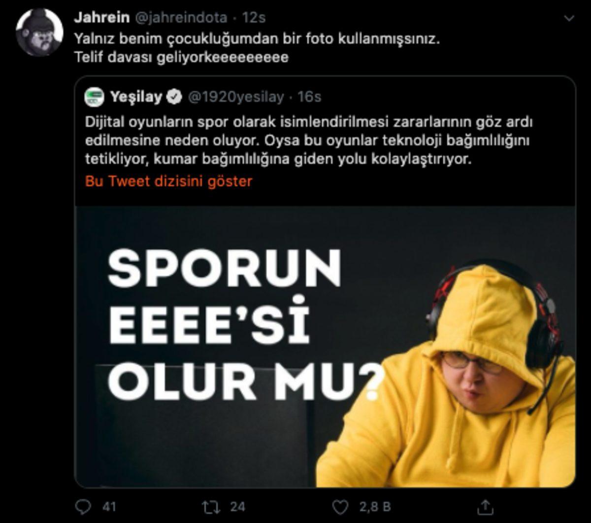 Yeşilay’dan Tartışma Yaratan Espor Paylaşımı: Sporun EEEE’si Olur mu?
