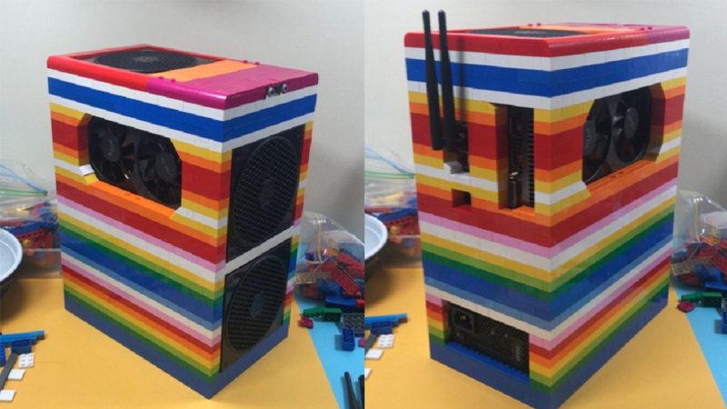 Tamamen LEGO Parçalarından Oluşturulan İlginç Bilgisayar Kasası