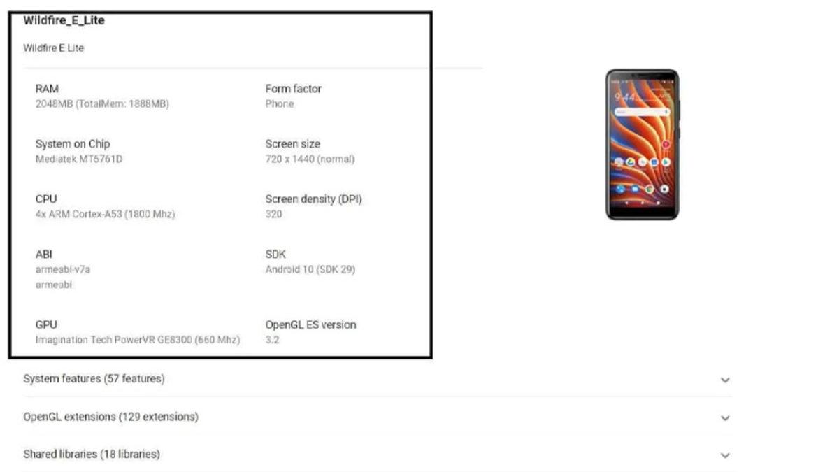 HTC Wildfire E Lite’ın Render Görselleri Ortaya Çıktı