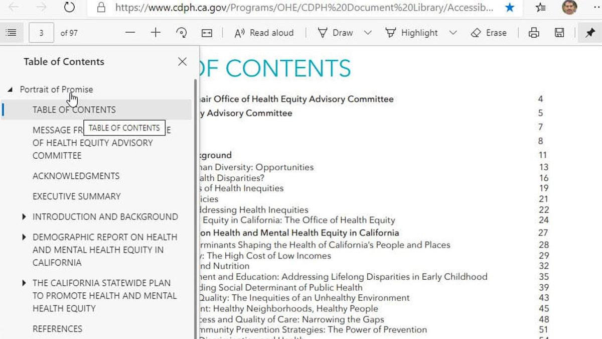 Microsoft Edge’in PDF Okuyucusu ’İçindekiler’ Özelliğini Edindi