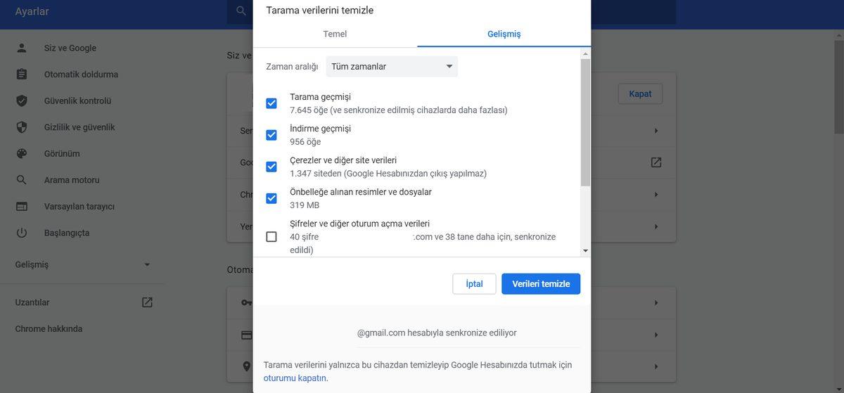 İnternet Tarayıcılarında Önbellek Temizleme Nasıl Yapılır?